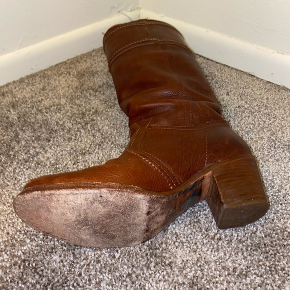 Frye 77230 Cognac Jane Pull-On Riding Boot Size 7.5 - Picture 5 of 9